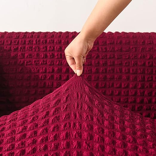Stretchable Fitted Turkish Bubble Sofa Cover Gray (Stretchable Stuff No Size issue)
