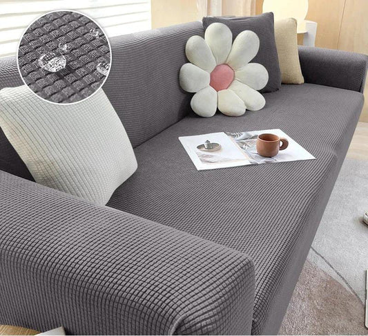 Original Turkish Fitted Sofa Cover Gray New Bubble (Stretchable Stuff No Size issue)